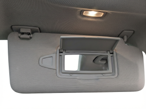 2015-2017 Mercedes-Benz C280 Tan Sun Visor with Illuminated Vanity Mirror - Right (Passenger) (Used OEM)