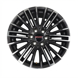 2025 GMC Yukon XL Black 24-Spoke Machined Satin Graphite Alloy Wheel (New OEM)