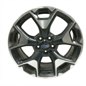 2018-2021 Subaru Crosstrek Black 17x7 5-Spoke Machined Charcoal Alloy Wheel (Used OEM)
