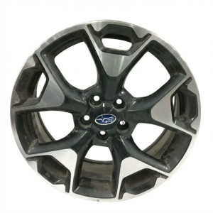 2018-2021 Subaru Crosstrek Black 17x7 5-Spoke Machined Charcoal Alloy Wheel (Used OEM)