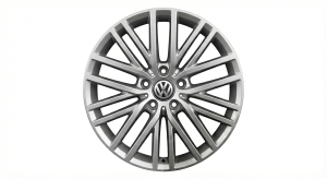 2018-2021 Volkswagen Tiguan Silver 17x7 10-Spoke Silver Painted Alloy Wheel (Used OEM)
