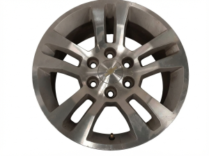 2015-2020 GMC Yukon XL 18-inch 5 Double-Spoke Machined Silver Alloy Wheel (Used OEM)