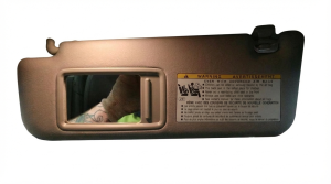 2013-2015 Lexus GS450h Gray Illuminated Sun Visor - Left (Driver) (Used OEM)