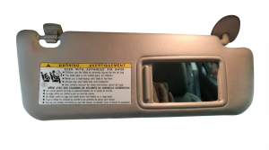 2013-2015 Lexus GS450h Gray Illuminated Sun Visor - Right (Passenger) (Used OEM)
