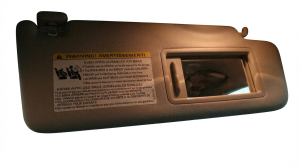 2015-2020 Audi A3 Gray Sun Visor - Right (Passenger) (Used OEM)