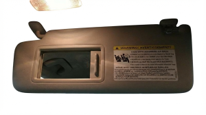 2015-2020 Audi A3 Gray Illuminated Vanity Mirror Sun Visor - Left (Driver) (Used OEM)
