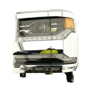 2016-2018 Chevrolet Silverado 1500 Chrome Chrome Bezel Headlight Assembly - Left (Driver) (New OEM)