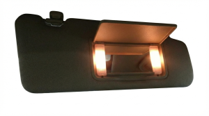 2016-2022 Acura ILX Tan Sun Visor with Illuminated Mirror - Right (Passenger) (Used OEM)