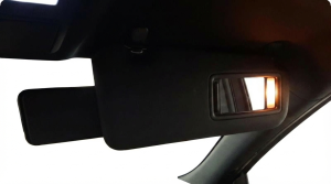2016-2017 Mazda CX-9 Black Sun Visor with Illuminated Vanity Mirror - Right (Passenger) (Used OEM)