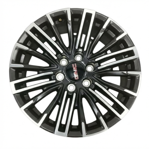 2025 GMC Yukon XL Black 24-Spoke Machined Satin Graphite Alloy Wheel (New OEM)