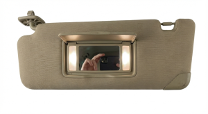 2015-2017 Lincoln MKZ Tan Illuminated Sun Visor with Sunroof - Right (Passenger) (Used OEM)