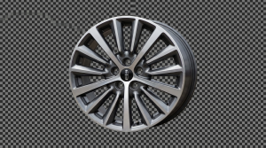 2017-2020 Lincoln MKZ 18x8 15-Spoke Smoked Hyper Machined Alloy Wheel (Used OEM)