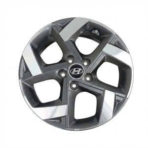 2020-2025 Hyundai Venue Black 17x6.5 Machined Charcoal Alloy Wheel (Used OEM)