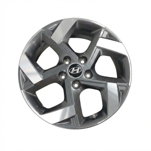 2020-2025 Hyundai Venue Black 17x6.5 Machined Charcoal Alloy Wheel (Used OEM)