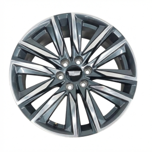 2021-2024 GMC Yukon XL Black 22-Inch 12-Spoke Machined Polished Charcoal Alloy Wheel (Used OEM)