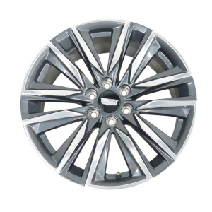 2021-2024 GMC Yukon XL Black 22-Inch 12-Spoke Machined Polished Charcoal Alloy Wheel (Used OEM)