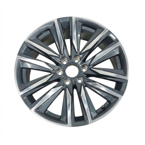 2021-2024 GMC Yukon XL Black 22-Inch 12-Spoke Machined Polished Charcoal Alloy Wheel (Used OEM)