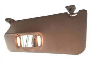 2011-2014 Toyota Sienna Tan Illuminated Sun Visor - Left (Driver) (Used OEM)