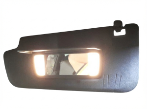 2020-2025 GMC Sierra 2500 HD Black Illuminated Vanity Mirror Sun Visor - Left (Driver) (Used OEM)