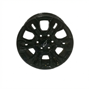 2022-2025 Chevrolet Silverado 1500 Black Gloss Black Painted Alloy Wheel (Used OEM)