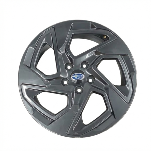 2024-2025 Subaru Crosstrek Gray 18x7 Angled Spoke Painted Dark Gray Alloy Wheel (New OEM)