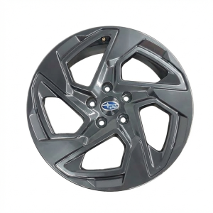 2024-2025 Subaru Crosstrek Gray 18x7 Angled Spoke Painted Dark Gray Alloy Wheel (New OEM)