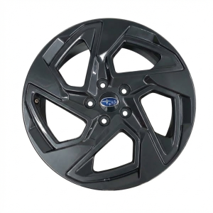 2024-2025 Subaru Crosstrek Gray 18x7 Angled Spoke Painted Dark Gray Alloy Wheel (New OEM)