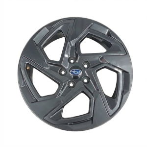 2024-2025 Subaru Crosstrek Gray 18x7 Angled Spoke Painted Dark Gray Alloy Wheel (New OEM)