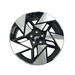 2024-2025 Hyundai Kona Black 19x7.5 5-Slotted Spoke Machined Black Alloy Wheel (Used OEM)