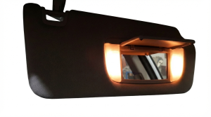 2015-2025 Subaru Legacy Gray Illuminated Dual-Bulb Sun Visor - Right (Passenger) (Used OEM)