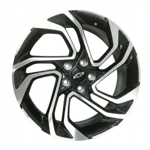 2024-2025 Chevrolet Trailblazer Black 19x8 Twisted Spoke Machined Black Alloy Wheel (Used OEM)
