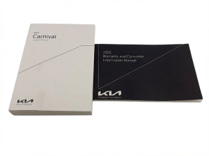 2022 Kia Carnival Owners Manual with Storage Cover (Used OEM)