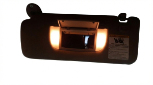 2016-2023 Toyota Tacoma Gray Sun Visor without Sunroof with Illuminated Vanity Mirror - Left (Driver) (Used OEM)