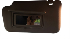 2015-2017 Nissan Juke Gray Sun Visor without Vanity Light - Left (Driver) (Used OEM)