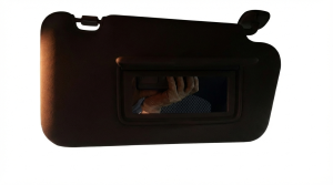 2015-2017 Nissan Juke Gray Sun Visor without Vanity Light - Right (Passenger) (Used OEM)