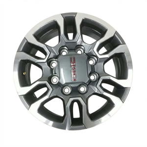 2015-2020 GMC Yukon XL Black 18x8 6-Spoke Machined Charcoal Forged Aluminum Alloy Wheel (New OEM)
