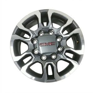 2015-2020 GMC Yukon XL Black 18x8 6-Spoke Machined Charcoal Forged Aluminum Alloy Wheel (New OEM)