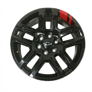 2021-2026 Chevrolet Silverado 1500 Black 20x9 10-Spoke Gloss Black Alloy Wheel (New OEM)
