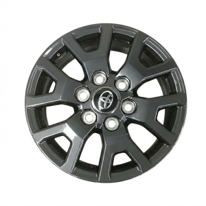 2024-2025 Toyota Tacoma Black 17x7 6-Lug Silver Alloy Wheel (New OEM)