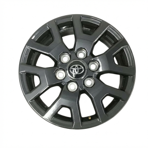 2024-2025 Toyota Tacoma Black 17x7 6-Lug Silver Alloy Wheel (New OEM)