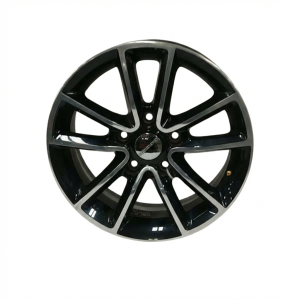 2014-2020 Dodge Grand Caravan Black 17x7 10-Spoke Polished Machined Black Alloy Wheel (Used OEM)