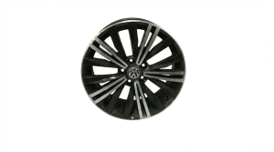 2018-2020 Volkswagen Tiguan 18x7 20-Spoke Two-Tone Alloy Wheel (Used OEM)