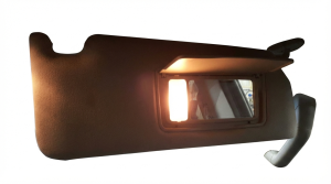 2007-2014 Honda Ridgeline Gray Sun Visor with Illuminated Vanity Mirror - Right (Passenger) (Used OEM)
