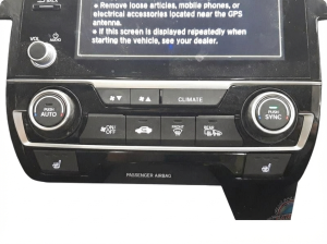 2019-2021 Honda Civic Silver Automatic Temperature Control Module (Used OEM)