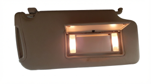 2015-2023 Chrysler 300 Tan Illuminated Sun Visor for Panoramic Sunroof - Right (Passenger) (Used OEM)