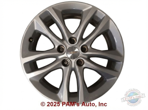 2016-2018 Chevrolet Malibu 17x7.5 10-Spoke Silver Painted Alloy Wheel (Used OEM)