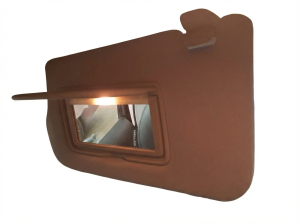 2008-2012 INFINITI EX35 Tan Sun Visor with Illuminated Vanity Mirror - Left (Driver) (Used OEM)