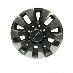  Chevrolet Silverado 2500 Gray 20x8.5 10-Spoke Machined Charcoal Alloy Wheel (Used OEM)