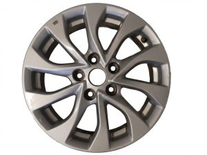 2016-2019 Nissan Sentra Silver 16x6.5 10-Spoke Silver Painted Alloy Wheel (Used OEM)