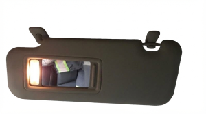 2014-2018 Mazda 3 Gray Illuminated Vanity Mirror Sun Visor - Left (Driver) (Used OEM)